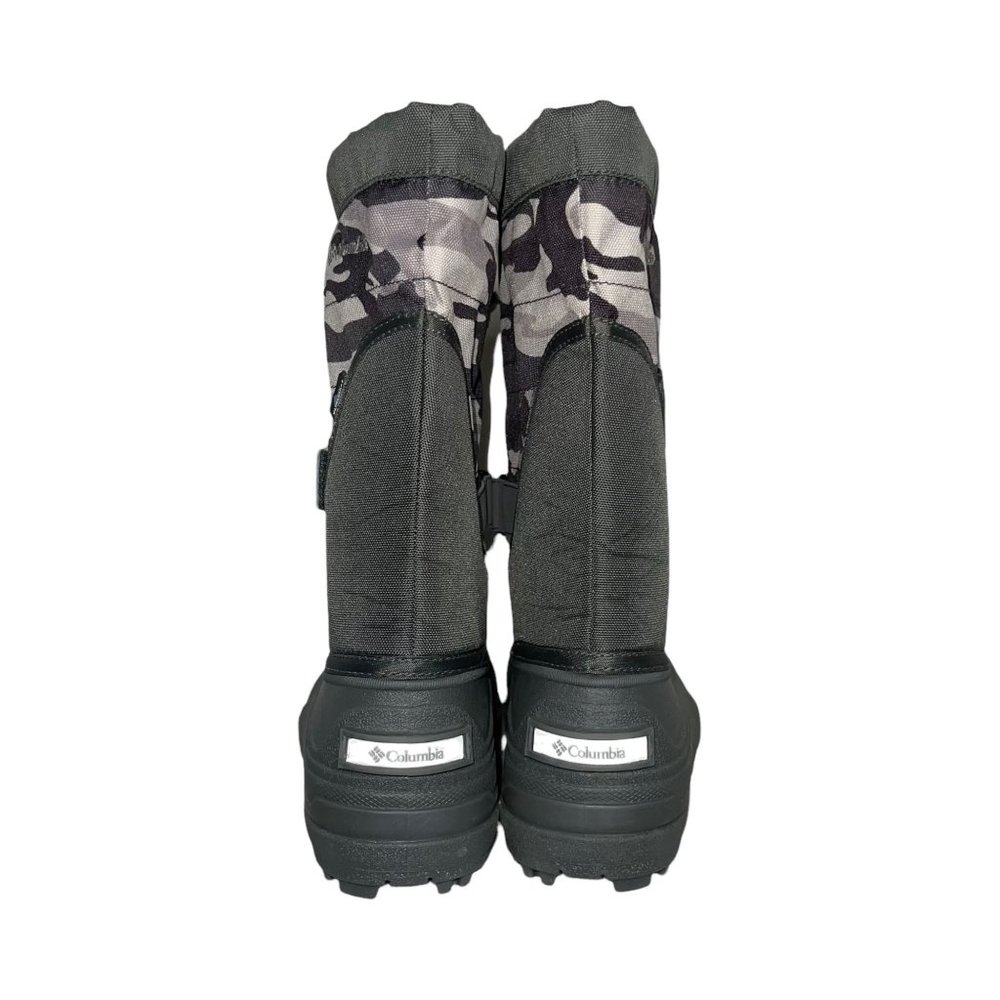 Columbia Gray Camouflage Camo Insulated Snow Ski Winter Boots Boys 5 Barely Worn - Picture 7 of 10